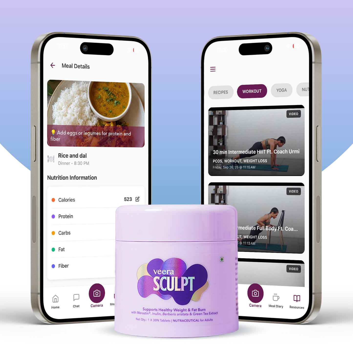 Sculpt (Weight Loss) Supplement with Dietician & AI App for 30 Days