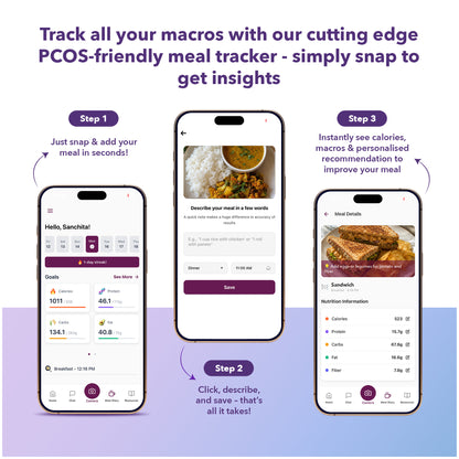 PCOS Supplement with Dietician & AI App for 30 Days