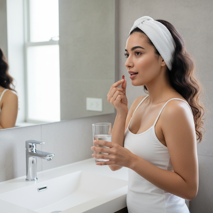 make the capsule a light red color and smaller