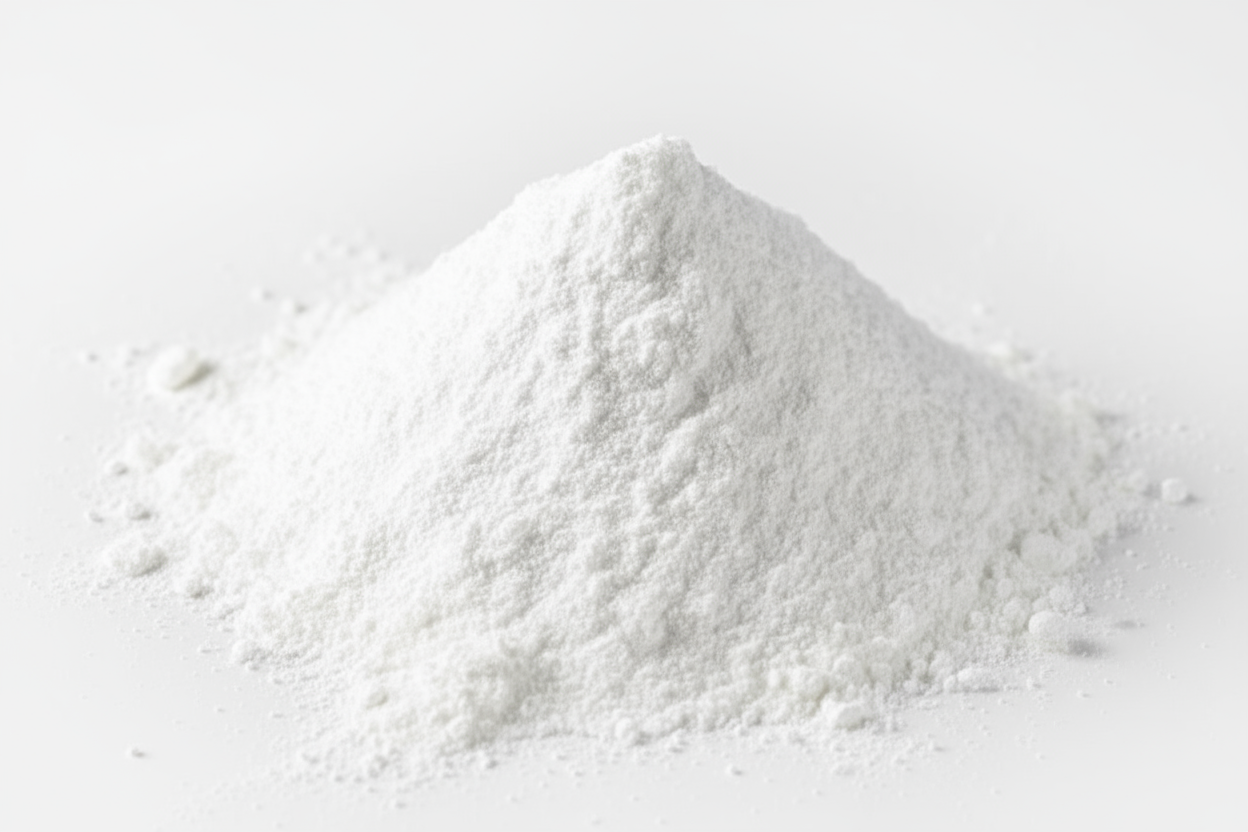 white powder close-up